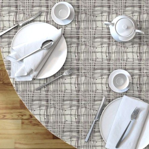 Grunge Tartan Plaid table